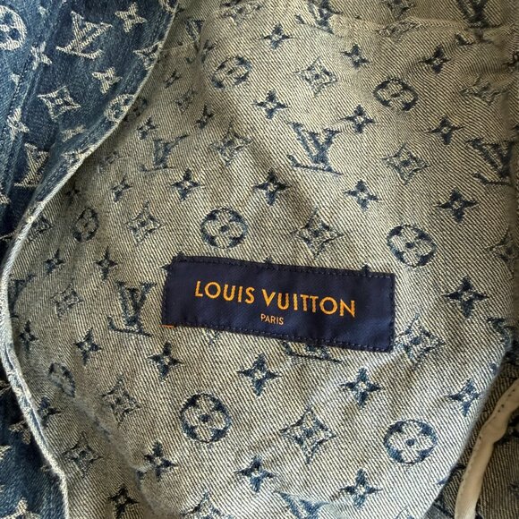 Louis Vuitton Nigo Monogram Patchwork Denim Jacket Xl Virgil Abloh - Picture 4 of 5